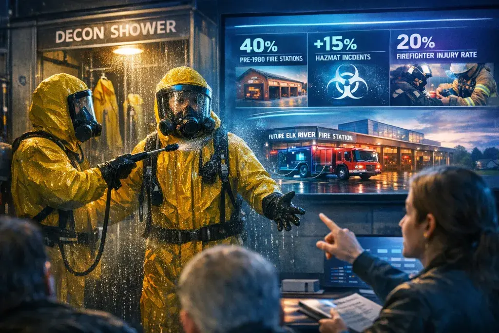 Elk River Advances Plans for Modern Fire Station with Decontamination and Training Facilities