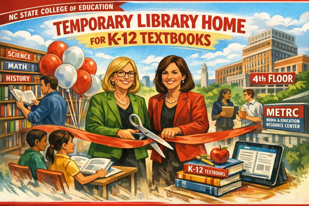 NC State Education College Opens Temporary Library Home for K-12 Textbooks