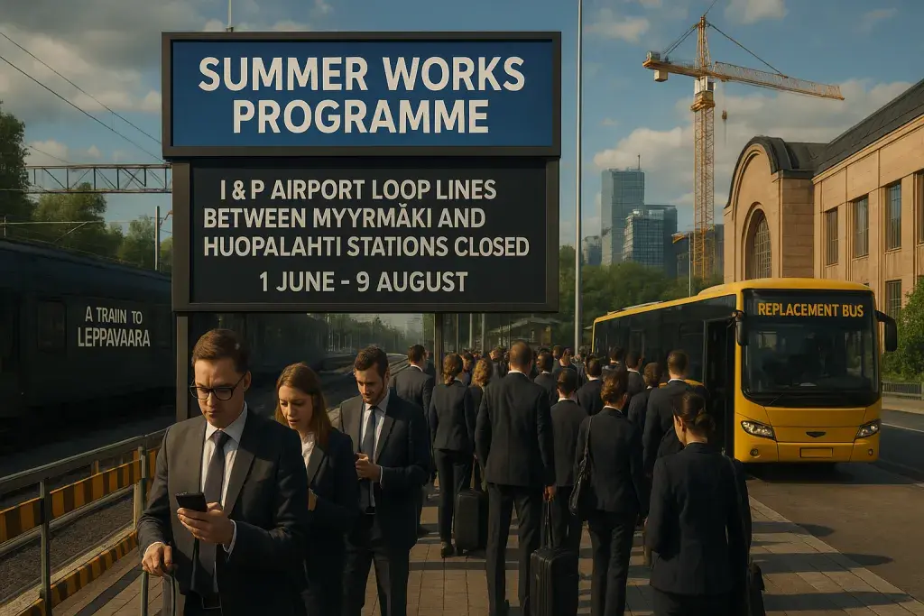 Helsinki Rail Disruptions Force Business Travellers to Rethink Summer Itineraries