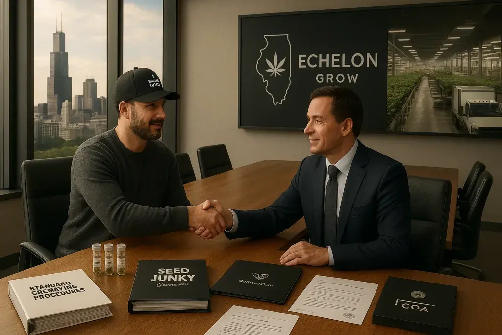 Seed Junky Genetics Taps Echelon Grow as Its Exclusive Illinois Operator