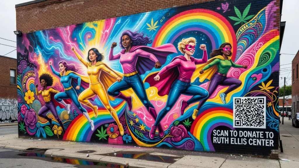 Cannabis Retailers Use Public Art to Fund LGBTQ+ Youth Services