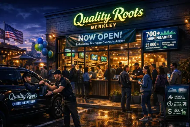 Quality Roots Opens Berkley Retail Location, Enhancing Michigan Cannabis Access