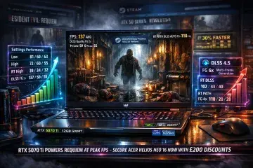 Resident Evil: Requiem Powers Up with RTX 5070 Ti Laptop Excellence