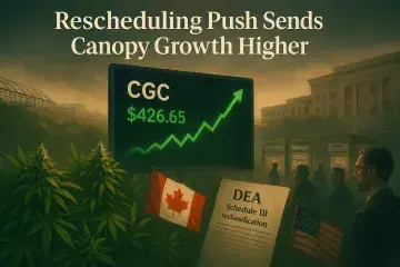 DEA Rescheduling Push Sends Canopy Growth Stock Higher, Reshaping Sector Expectations